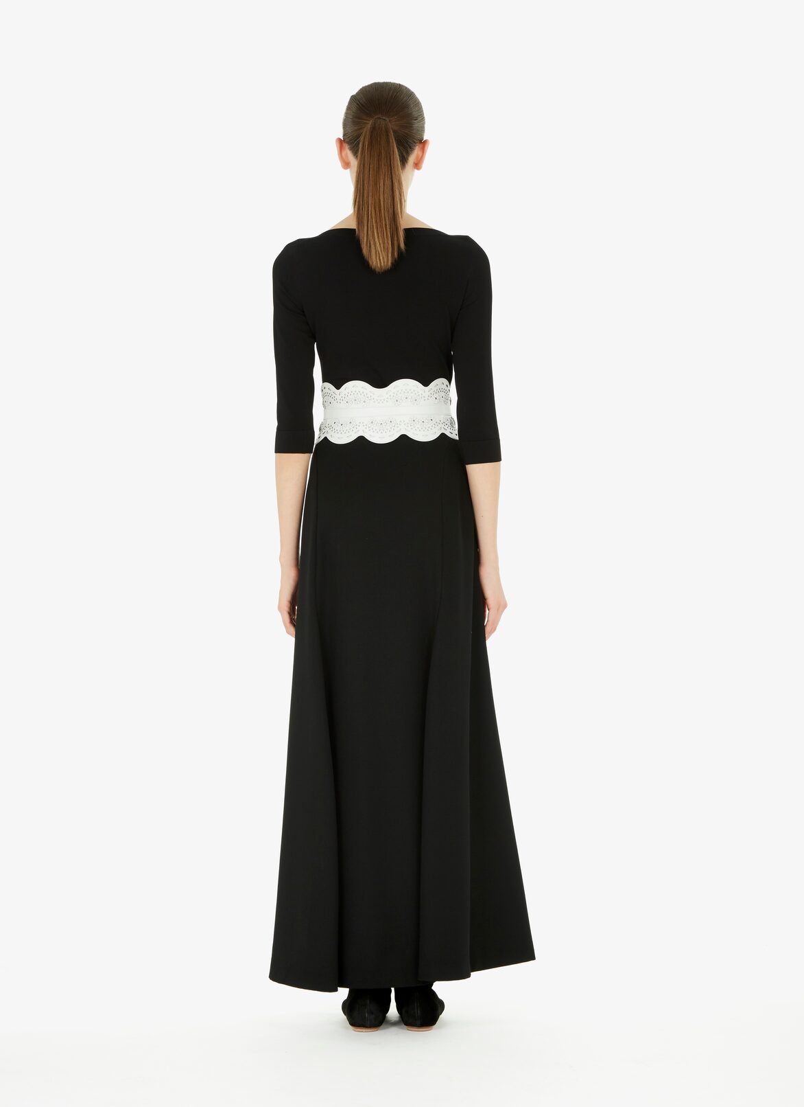 CORSET CUIR LUX NEW VIENNE FLEUR OPTICAL WHITE ALAÏA ホワイト  CORSET CUIR LUX NEW VIENNE FLEUR OPTICAL WHITE